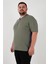 Büyük Beden Pamuklu Regular Fit T Shirt Erkek T Shirt 5902653B 3
