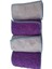Mor 4 Mandallı Mikrofiber Bezler, 2'li Temizlik ve Paspas Seti, makine ve elle kullanılabilir 5