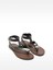 Metalik Detaylı %100 Deri Sandalet 5