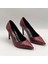 Nadia Bordo Yılan Baskılı Gerçek Deri Stiletto – 9 cm Topuk 2
