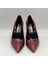 Nadia Bordo Yılan Baskılı Gerçek Deri Stiletto – 9 cm Topuk 3