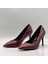 Nadia Bordo Yılan Baskılı Gerçek Deri Stiletto – 9 cm Topuk 4