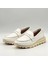 Carle Beyaz Hakiki Deri Loafer - 3 cm Termolight Taban 4