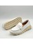 Carle Beyaz Hakiki Deri Loafer - 3 cm Termolight Taban 5