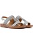 Kadın Gümüş Taşlı Sandalet 25SFE464914 3
