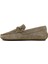 Erkek Haki Süet Deri Loafer 25SFD633110 2