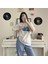 %100 Pamuk Bisiklet Yaka Boxy Fit Unisex Kısa Kollu T-Shirt 5