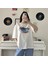 %100 Pamuk Bisiklet Yaka Boxy Fit Unisex Kısa Kollu T-Shirt 4