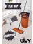İzmir Luna Bakır Renk Flat Mop – Mikrofiber Tablet Mop 360° Dönebilen Saplı Temizlik Seti 6 lt 1
