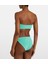 Straplez Dokulu Kumaş Bikini Takım 2