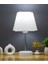 Beyaz Krom Safir Modern Abajur 1