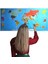 Renkli Atlas Dünya Haritası Manyetik Yapıştırıcı Gerektirmeyen Duvar Stickerı 118 cm * 56 cm 2