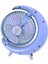 S24 Taşınabilir Masaüstü Mavi USB Fan 4