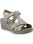 D23YS-1045 Deri Comfort Kadın Sandalet 1
