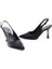 PS-32650 8,5 cm Topuklu Kadın Arkası Açık Stiletto Ayakkabı 4