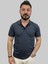 Erkek Gnsn Düz Ringelli Polo Yaka Füme Tişört 1