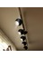 Retro Siyah 180 Derece Hareketli Modern Spor 5 Li LED Spot Avize Günışığı Ampullü 1