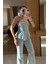 Straplez Volanlı Gabardin Takım 3