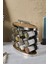 12'li Ahşap Döner Baharatlık Seti, Oval Cam, Metal Kapak, Şık ve Kullanışlı, 112 ml 2