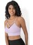 Önü Çapraz Detaylı Spor Crop Büstiyer 5800 Lila 1