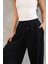 Osy Modal Yumuşak Dokulu Kumaş Şalvar Pantalon - Siyah 3