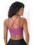 Arkası Çapraz Detaylı Spor Crop Büstiyer 5800 Açık Mürdüm 1