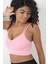 Arkası Çapraz Detaylı Spor Crop Büstiyer 5800 Pembe 4