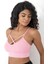 Önü Çapraz Detaylı Spor Crop Büstiyer 5800 Pembe 4