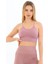 Ince Ip Askılı Fitilli Pedli Crop Büstiyer 5702 Mürdüm 3