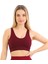 Inkasol Kalın Askılı Pedli Fitilli Crop Büstiyer 5704 Bordo 2