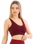 Inkasol Kalın Askılı Pedli Fitilli Crop Büstiyer 5704 Bordo 4