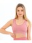 Kalın Askılı Pedli Fitilli Crop Büstiyer 5704 Pembe 6