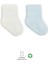 Puan Derby Penye Soket Çorap 2'li Mavi Ekru 1