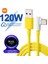 Xiaomi-Samsung-Huawei Uyumlu 120W 6A USB Type C Orjinal Kutu Çıkması 1 Metre Sarı 1