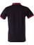 Siyah Erkek Polo Yaka Kısa Kollu T-Shirt – Bordo Detaylı Şık Tasarım 2