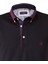 Siyah Erkek Polo Yaka Kısa Kollu T-Shirt – Bordo Detaylı Şık Tasarım 3