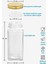 Şeffaf Pleksi Baharatlık Seti, Gold Etiket, Fırça, Huni, Kalem, Hediye, 120 ml, 36 Parça 6