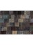 Kahverengi-Vizon Doğal Dokuma Patchwork Halı 3