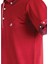 Bordo Erkek Polo Yakalı Kısa Kol Patletli T-Shirt – Desenli Şık Model 4