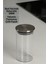 21 Adet 300ml Çelik Kapaklı Borosilikat Cam Baharat Kavanoz ve Düzenleyici Stand 5