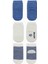 Puanlı Kaymaz Penye Soket Çorap 3'lü BS10108 Indigo 2