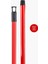 Metal Vidalı Fırça & Çekçek Sapı Kırmızı 110 cm 1