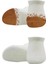 2'li Penye Sneakers Çorap BS20105 Ekru Hardal 2