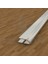 Alüminyum Oval U 10MM Parke Bitim Profili Çıtası Gri 90 cm 1