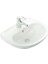 Oval Lavabo 36X45 cm Beyaz Batarya Delikli Lavabo 1