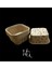 25 Adet Kraft Desenli Kare Şekilli Muffin Kek Kalıbı, Kraft Cupcake Kapsülü 8x3,5x6,5 cm 7