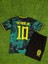 Dayıbalı Brezilya Neymar Jr Milli Takım Özel Konsept Çocuk Forması 2'li Set (Yeşil/sarı) 1