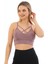 Önü Çapraz Detaylı Spor Crop Büstiyer 5800 Gül Kurusu 1