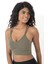 Arkası Çapraz Detaylı Spor Crop Büstiyer 5800 Haki 3