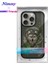 iPhone 16 Pro Max Uyumlu Magsafe Özellikli Gerçek Nakış İşlemeli Kurt Desenli Dazzling Kılıf 8